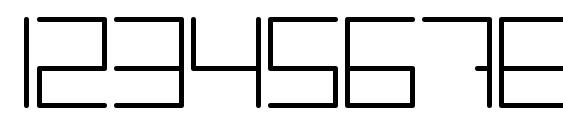 Trancemission light Font, Number Fonts