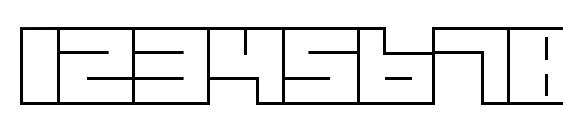 Trans Font, Number Fonts