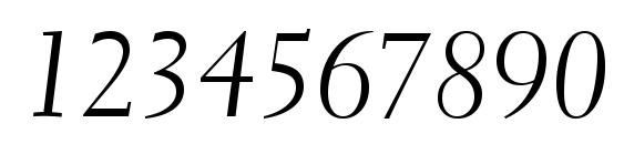 Transitional 521 Cursive BT Font, Number Fonts
