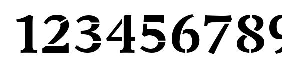 Transport Bold Font, Number Fonts