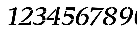 Transport Italic Font, Number Fonts