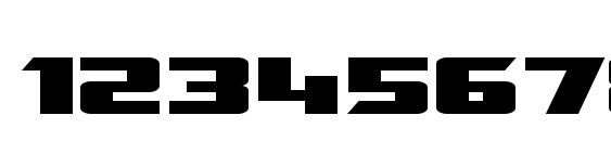 Transrobotics extended bold Font, Number Fonts