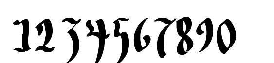 Transylvania 1 Font, Number Fonts