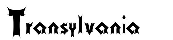 Transylvania font, free Transylvania font, preview Transylvania font