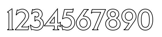 Trek DS9 Hollow Font, Number Fonts