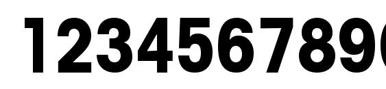 Trendexcondssk bold Font, Number Fonts