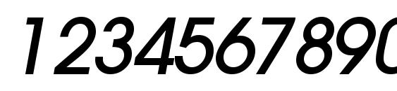 Trendexlightssk bolditalic Font, Number Fonts