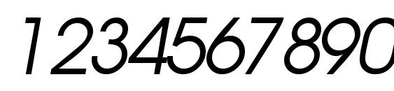 Trendexssk italic Font, Number Fonts