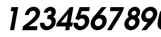 Trendexssk semibolditalic Font, Number Fonts