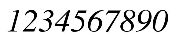 Tribune Italic Font, Number Fonts