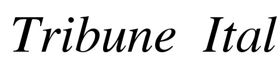 Tribune Italic Font