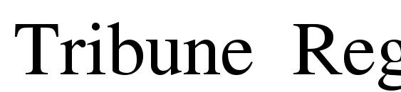 Tribune Regular font, free Tribune Regular font, preview Tribune Regular font