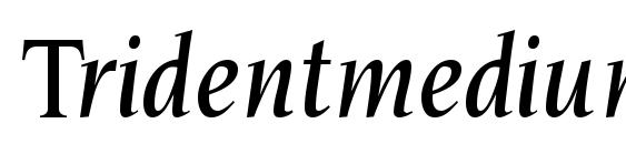 Tridentmediumssk italic font, free Tridentmediumssk italic font, preview Tridentmediumssk italic font