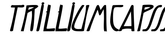 шрифт Trilliumcapsssk bolditalic, бесплатный шрифт Trilliumcapsssk bolditalic, предварительный просмотр шрифта Trilliumcapsssk bolditalic