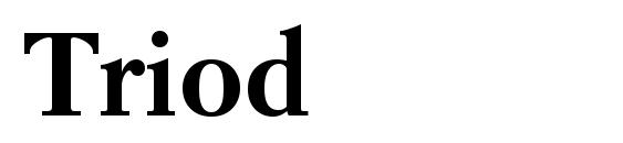 шрифт Triod, бесплатный шрифт Triod, предварительный просмотр шрифта Triod