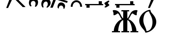 Triodion Caps kUcs Font, Number Fonts