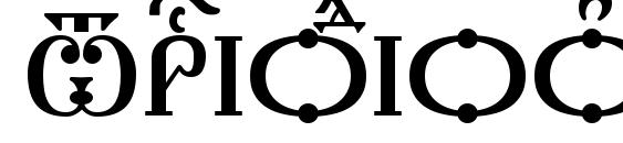 шрифт Triodion Caps kUcs, бесплатный шрифт Triodion Caps kUcs, предварительный просмотр шрифта Triodion Caps kUcs