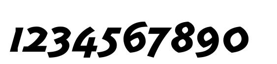TriplexItalicExtrabold Font, Number Fonts