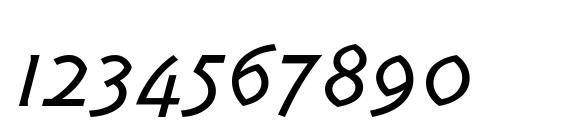 TriplexItalicLight Font, Number Fonts