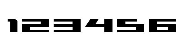 Trireme Condensed Bold Font, Number Fonts