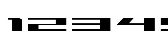 Trireme Expanded Font, Number Fonts