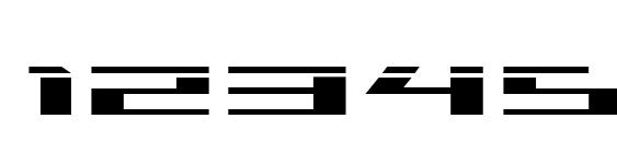 Trireme Laser Font, Number Fonts