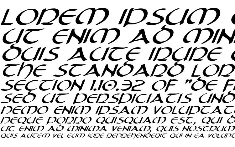 specimens Tristram Expanded Italic font, sample Tristram Expanded Italic font, an example of writing Tristram Expanded Italic font, review Tristram Expanded Italic font, preview Tristram Expanded Italic font, Tristram Expanded Italic font