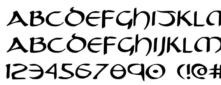 glyphs Tristram Expanded font, сharacters Tristram Expanded font, symbols Tristram Expanded font, character map Tristram Expanded font, preview Tristram Expanded font, abc Tristram Expanded font, Tristram Expanded font