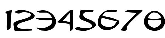 Tristram Expanded Font, Number Fonts