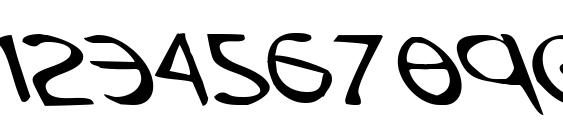 Tristram Leftalic Font, Number Fonts