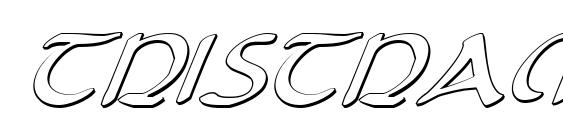 шрифт Tristram Shadow Italic, бесплатный шрифт Tristram Shadow Italic, предварительный просмотр шрифта Tristram Shadow Italic
