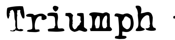 Triumph tippa font, free Triumph tippa font, preview Triumph tippa font