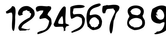 Triumphtippa regular Font, Number Fonts