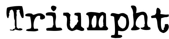 Triumphtippa regular Font