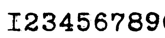 Trixiecyr plain Font, Number Fonts