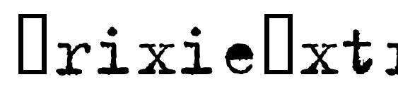 Шрифт TrixieExtra