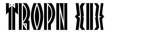 шрифт Tropn (1), бесплатный шрифт Tropn (1), предварительный просмотр шрифта Tropn (1)