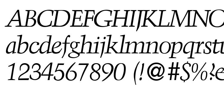 glyphs Troubadour Italic font, сharacters Troubadour Italic font, symbols Troubadour Italic font, character map Troubadour Italic font, preview Troubadour Italic font, abc Troubadour Italic font, Troubadour Italic font