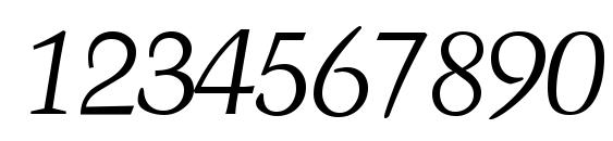Troubadour Italic Font, Number Fonts