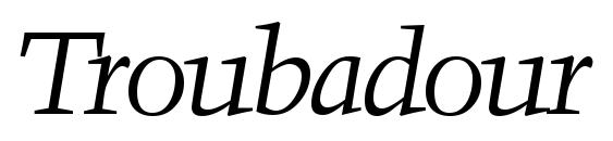 Шрифт Troubadour Italic