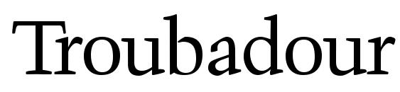 шрифт Troubadour Regular, бесплатный шрифт Troubadour Regular, предварительный просмотр шрифта Troubadour Regular