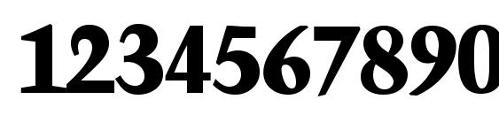 Troubadour Xbold Regular Font, Number Fonts