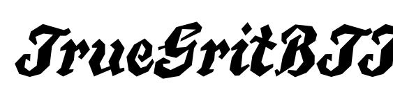 TrueGritBTT font, free TrueGritBTT font, preview TrueGritBTT font