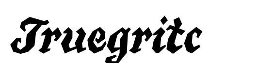 Truegritc font, free Truegritc font, preview Truegritc font