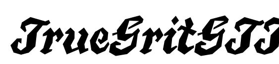 TrueGritGTT font, free TrueGritGTT font, preview TrueGritGTT font