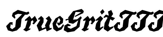 TrueGritTTT font, free TrueGritTTT font, preview TrueGritTTT font