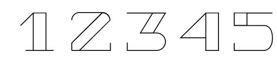 TrueLove Font, Number Fonts