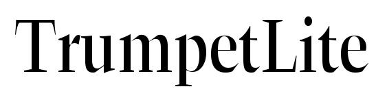 TrumpetLite Normal font, free TrumpetLite Normal font, preview TrumpetLite Normal font