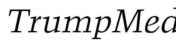 TrumpMediaevalLTStd Italic Font, OTF Fonts