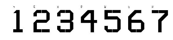 TSERIES A Font, Number Fonts